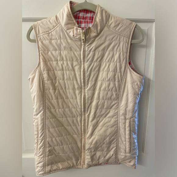 Peter Millar Plaid Tan Reversible Quilted Size Medium - Picture 6 of 11